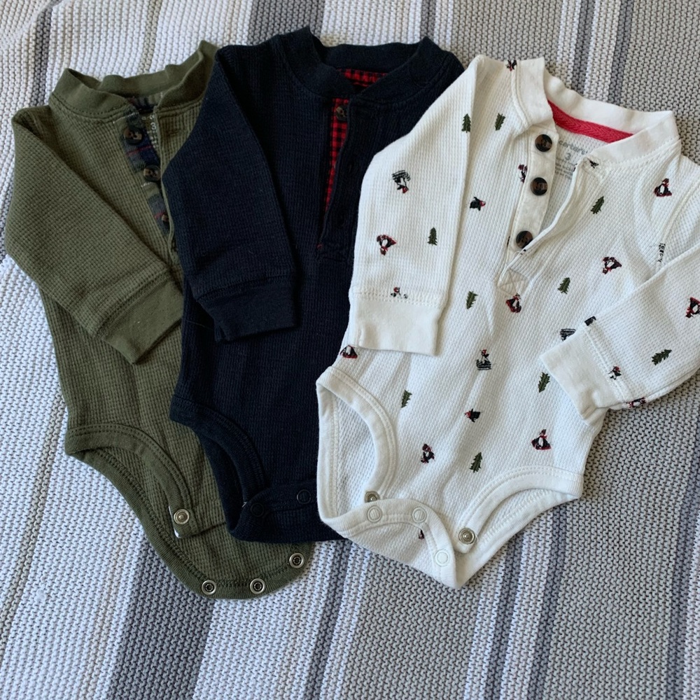 Carter’s Holiday Thermal onesies
